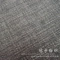 Fr Polyester Linen Fabric with Compound Backing Coated